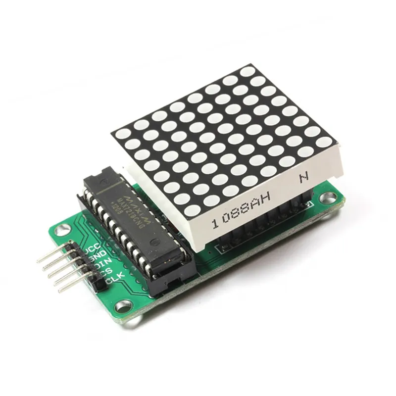 [3781249] MAX7219 Single 8x8 Dot LED Matrix Module – Serial Control Display Unit for Arduino, Raspberry Pi, and Microcontroller Projects