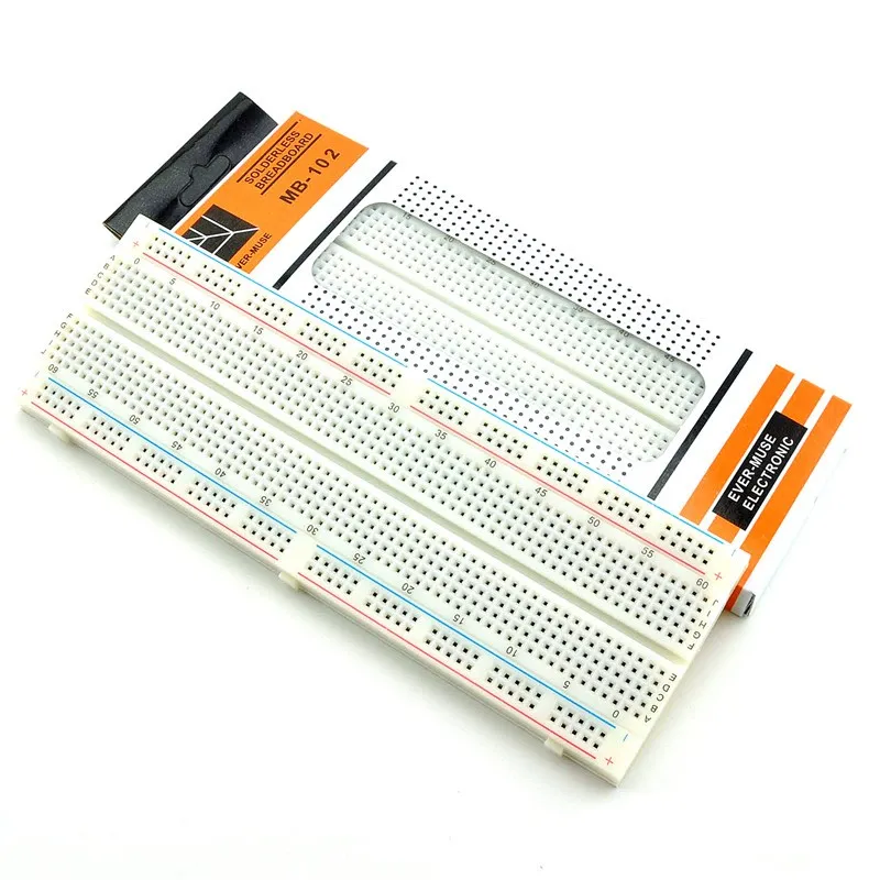MB102 830-Point Solderless Breadboard – High-Quality Prototype PCB