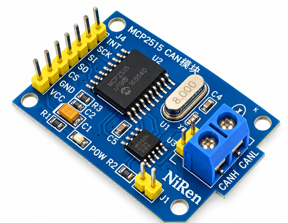 [59311] MCP2515 CAN Bus Module with TJA1050 Transceiver – SPI Interface Controller