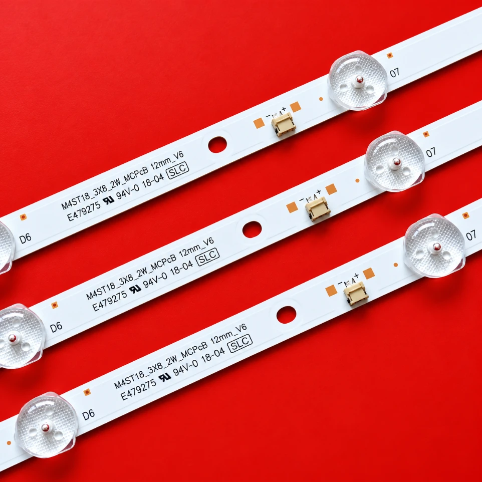 [106002] MI 43-Inch LED TV Backlight Strip Set – 3-Piece Replacement Kit with 7 LEDs per Strip for MI Smart LED TVs