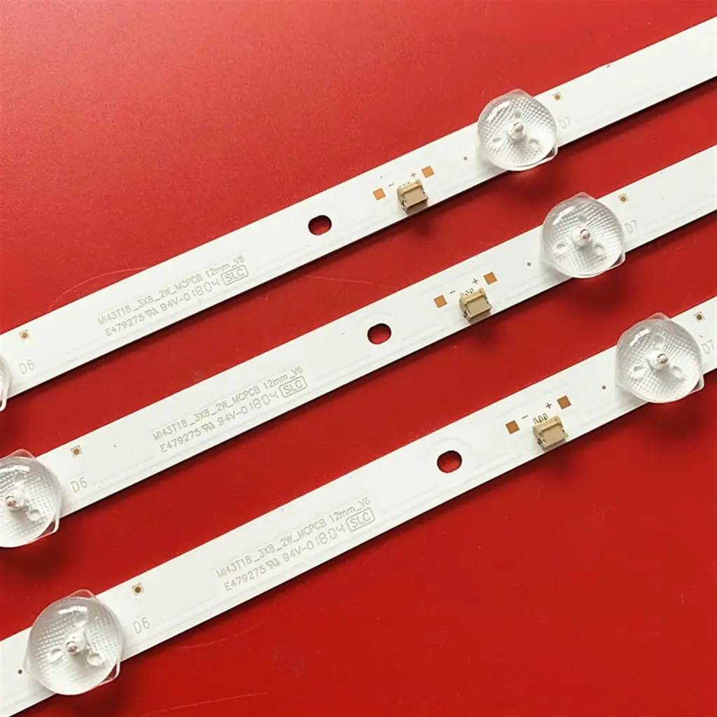 MI 43-Inch LED TV Backlight Strip Set – 3-Piece Replacement Kit with 7 LEDs per Strip for MI Smart LED TVs