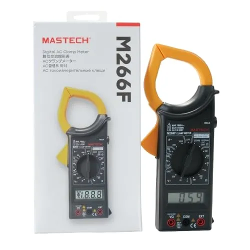 [72101] Mastech M266F Digital Clamp Multimeter – Professional 1000A AC Current Meter with Frequency (2kHz) and Insulation Testing Support for Industrial Maintenance