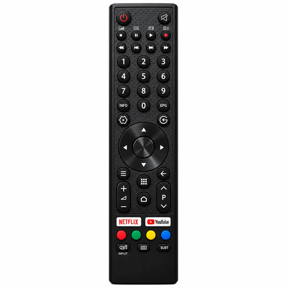 [897191] Micromax Smart TV Universal Remote (No. 921) – Replacement for Micromax Smart LED/LCD TVs with Dedicated YouTube Hotkey (Non-Voice Version)