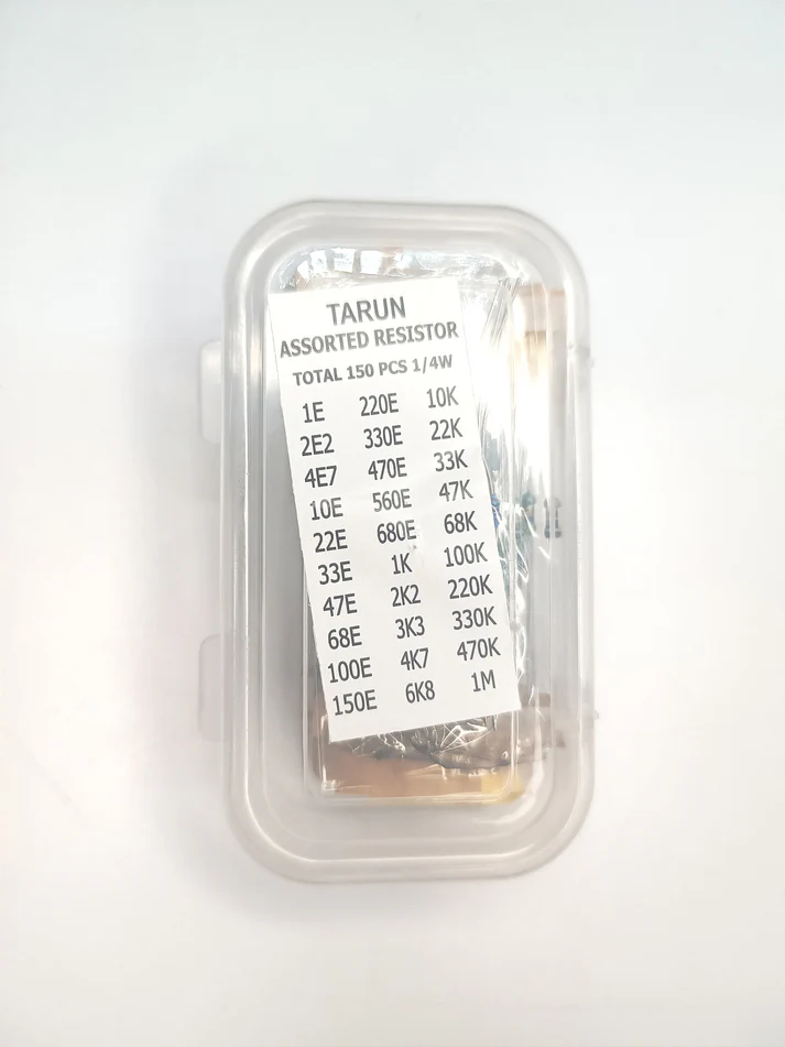 [2587] 150-Piece Resistor Assortment Kit – 30 Values (5 Each), 1/4 Watt Metal Film Resistors (1% Tolerance) for Arduino, STEM Projects, and Electronic Prototyping