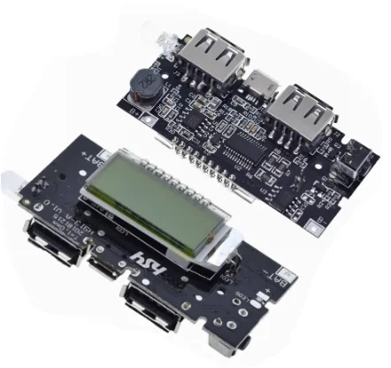 [39981371] DIY 18650 Dual USB Power Bank Module with LCD Display