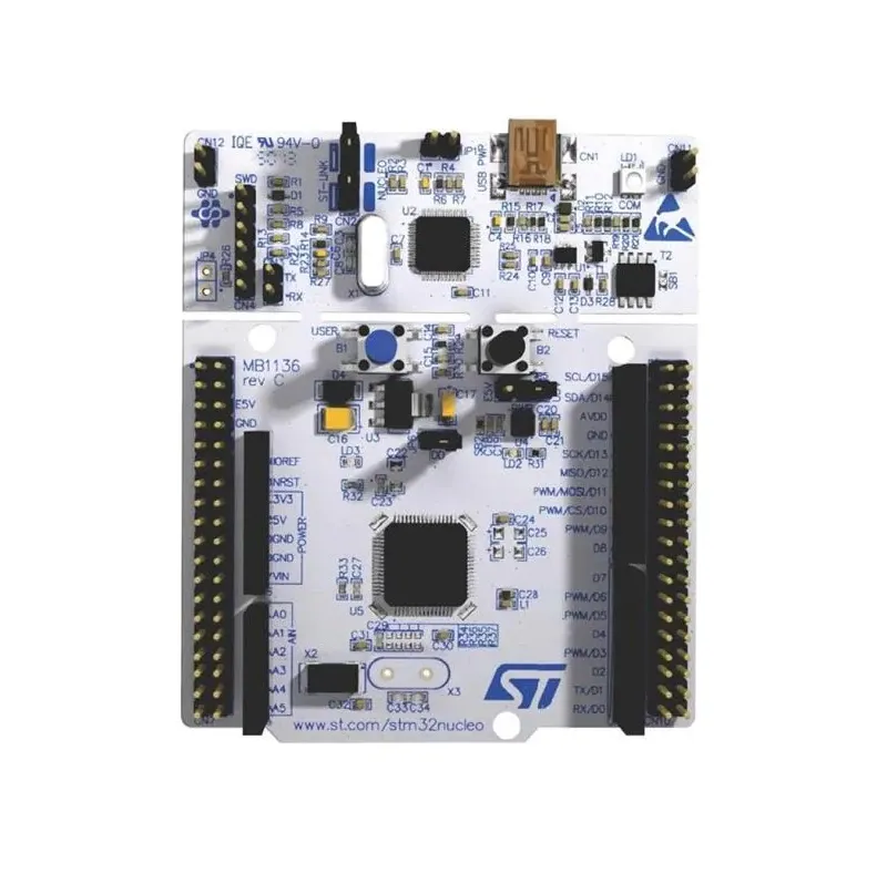 STM32 Nucleo-64 Development Board NUCLEO-F446RE – High-Performance STM32F446RE MCU, Arduino Uno V3 Connectivity, and Integrated ST-LINK Debugger/Programmer
