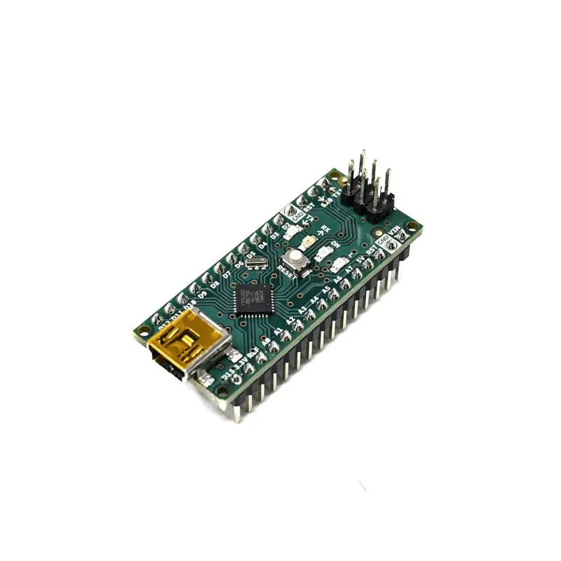 [5741258] Official Arduino Nano Rev3 – Authentic ATmega328P Compact Development Board (Made in Italy) for Breadboard Prototyping and Small-Scale Robotics