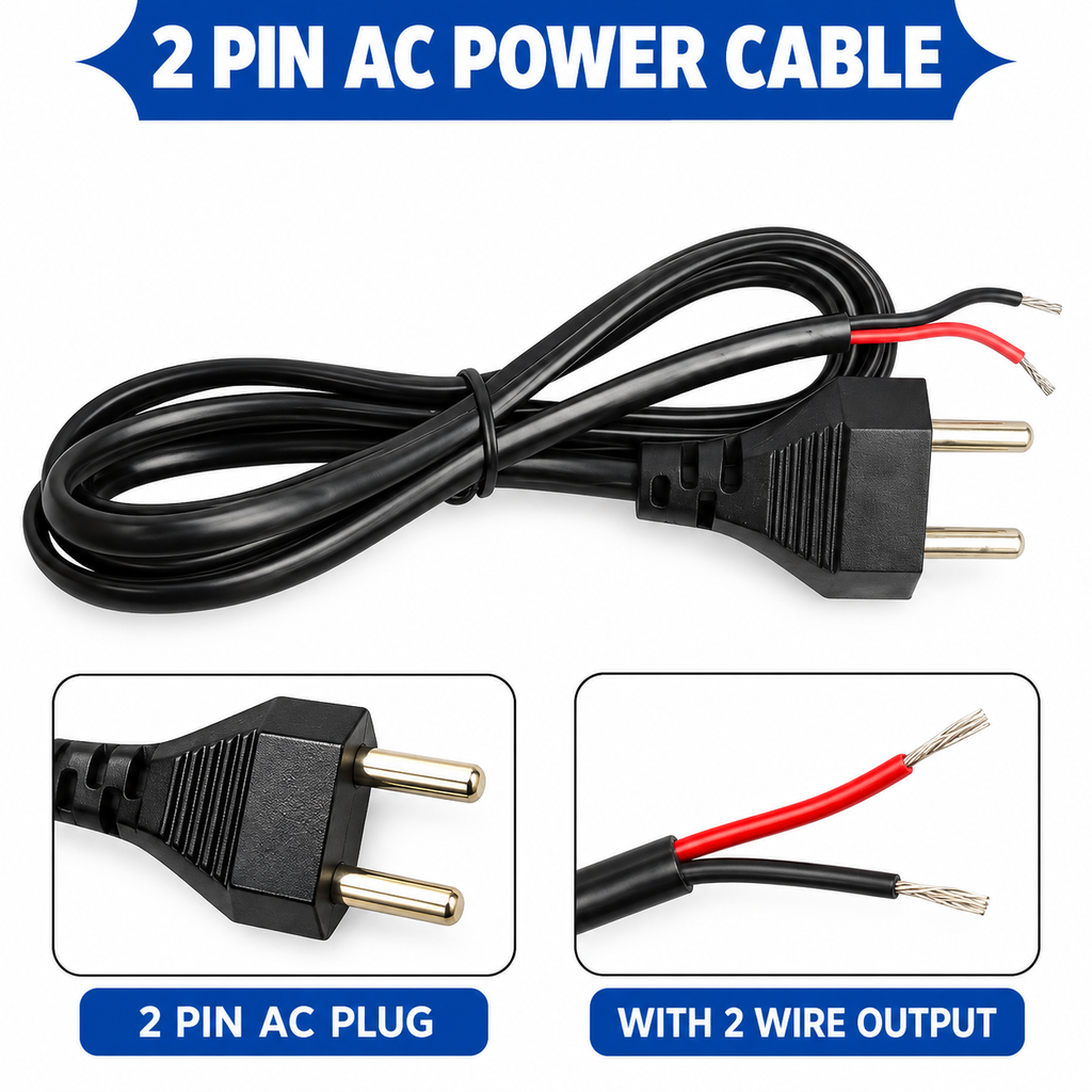 [5930280] Onida Premium 2-Pin 2.5 Yard AC Power Cable