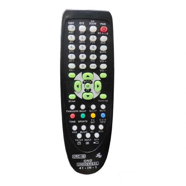 [8881403] Onida URC-48 Universal Remote Control – Compatible with RC-115, RC-115A, RC-115B, RC-115D, & RC-115E Series CRT/LED TVs (Classic Grey)