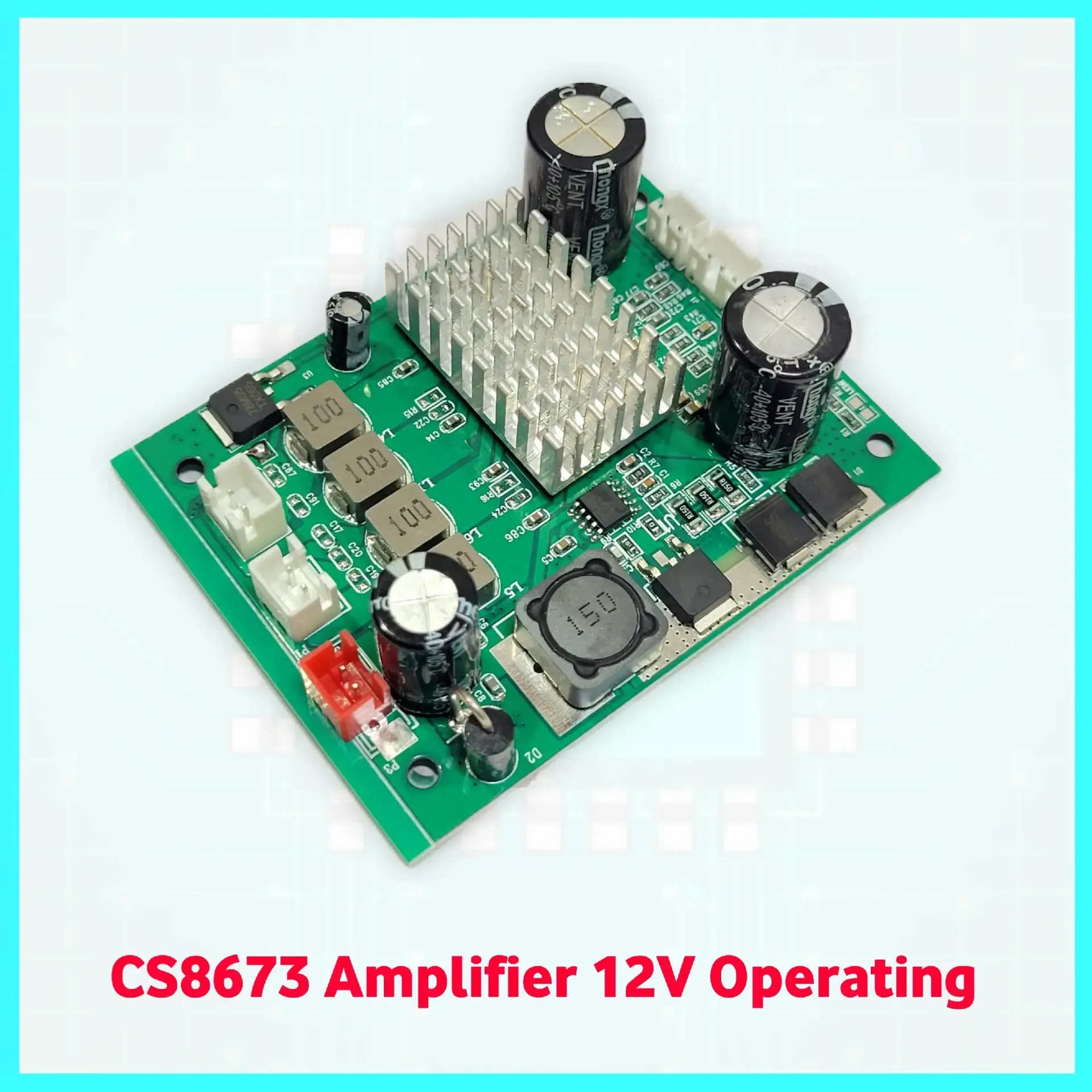[905410] PAG4060 80W Stereo Audio Power Amplifier Board – High-Fidelity 40W+40W Dual-Channel DC 12V Module