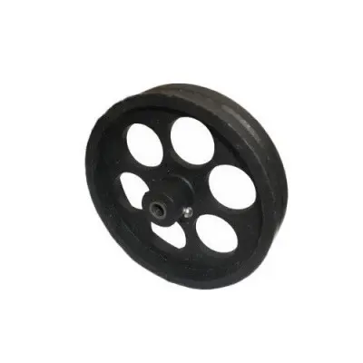 [711001420] 10cm Large Plastic Pulley Wheel – 100mm Diameter x 20mm Width with 6mm Shaft Bore for Robotics, DIY Lifting Systems, and Science Projects