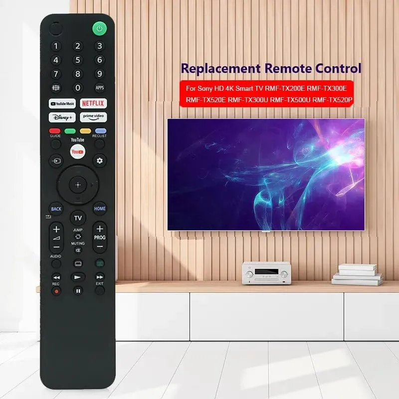 [693204] RM-L1690 Universal Non-Voice Remote Control for Sony Bravia HD/4K Smart TVs – Premium Replacement for RMF-TX200E, TX310E, TX520E, TX300U, and TX500U