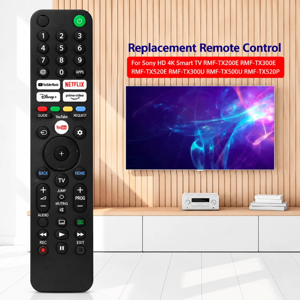 [693204] RM-L1690 Universal Non-Voice Remote Control for Sony Bravia HD/4K Smart TVs – Premium Replacement for RMF-TX200E, TX310E, TX520E, TX300U, and TX500U