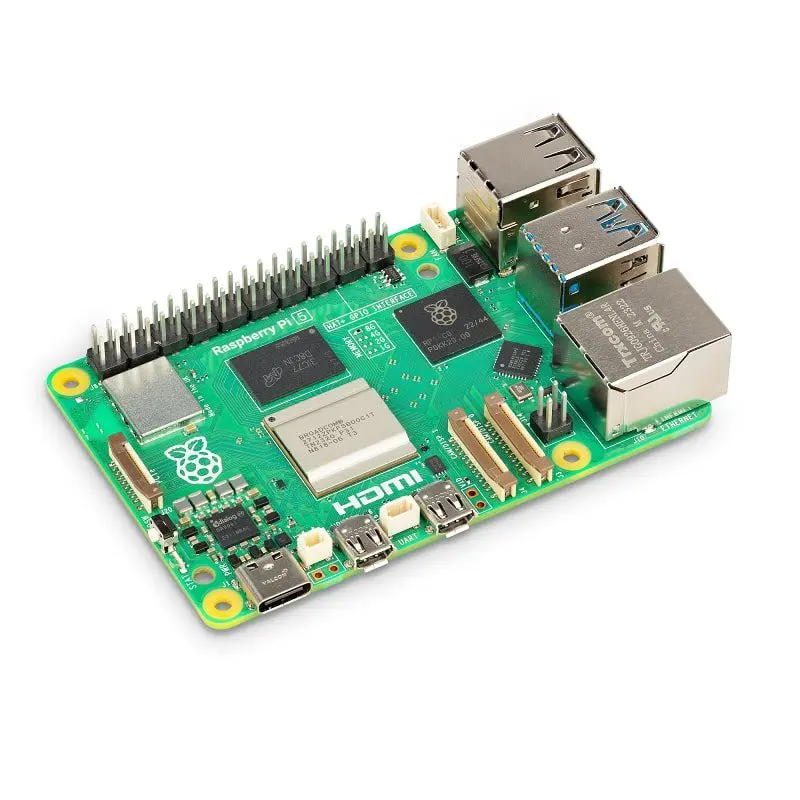 Raspberry Pi 5 (8GB RAM) – Flagship 2.4GHz Quad-Core 64-bit Single Board Computer (SBC) with Dual 4K Display, PCIe 2.0, and Enhanced I/O Performance