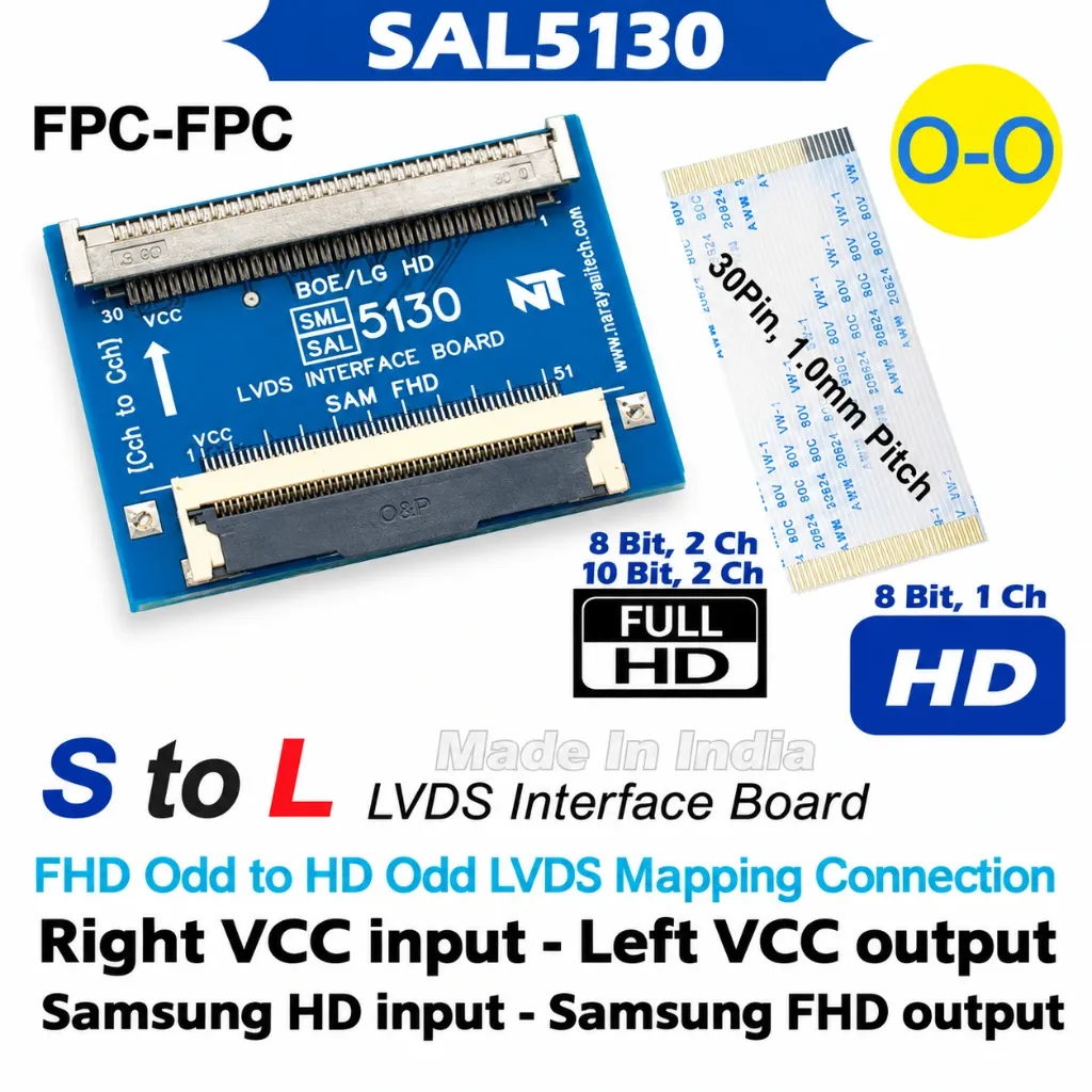 [7334573] SAL5130 O/O 51-Pin to 30-Pin LVDS Signal Adapter