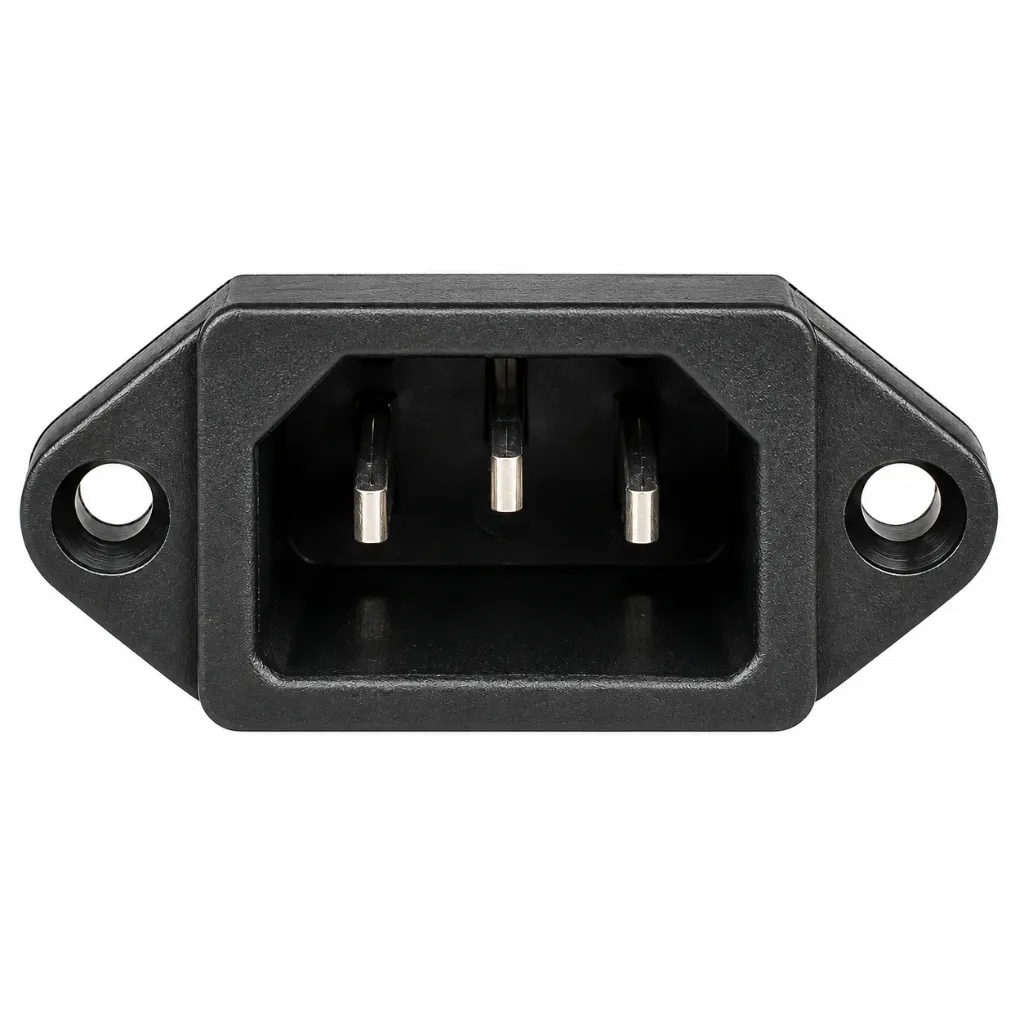 [3279881] SE044 3-Pin C14 Male Power Inlet Socket