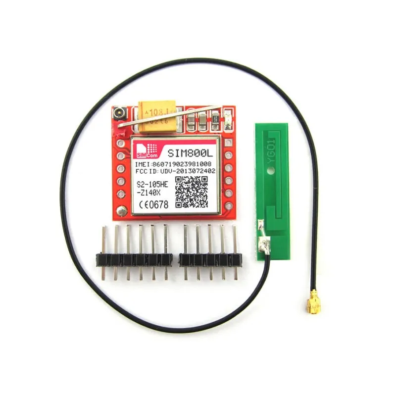 [6015] SIM800L GPRS GSM Module Core Board Quad-band TTL Serial Port