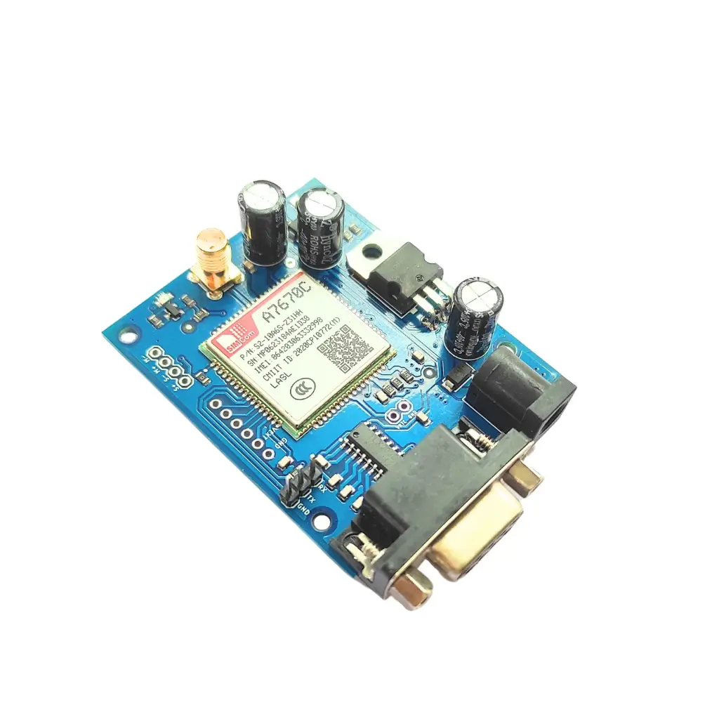 SIMA7670C 4G LTE / GSM Module with RS232 Interface – High-Speed Industrial Wireless Modem with SMA Antenna and GPS Support for Arduino, PC, and M2M Robotics