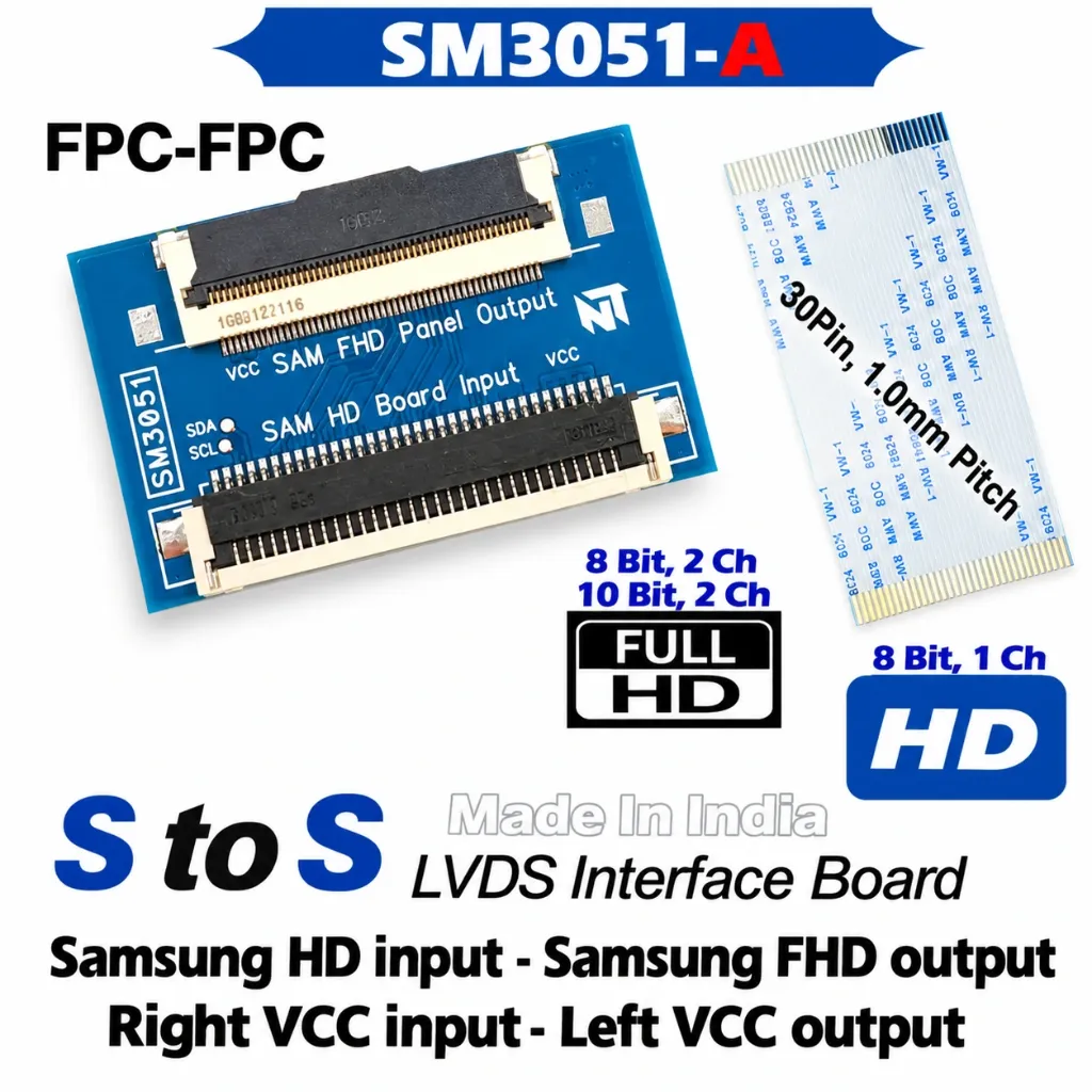 [9324558] SM3051-A 30-Pin to 51-Pin LVDS Signal Adapter Board