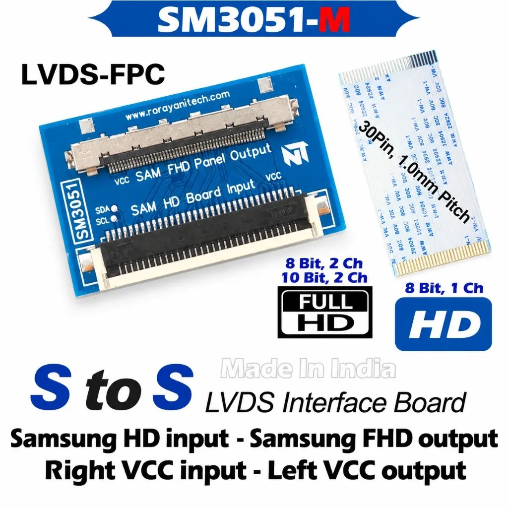 [71100559] SM3051-M 30-Pin to 51-Pin LVDS Signal Adapter Board