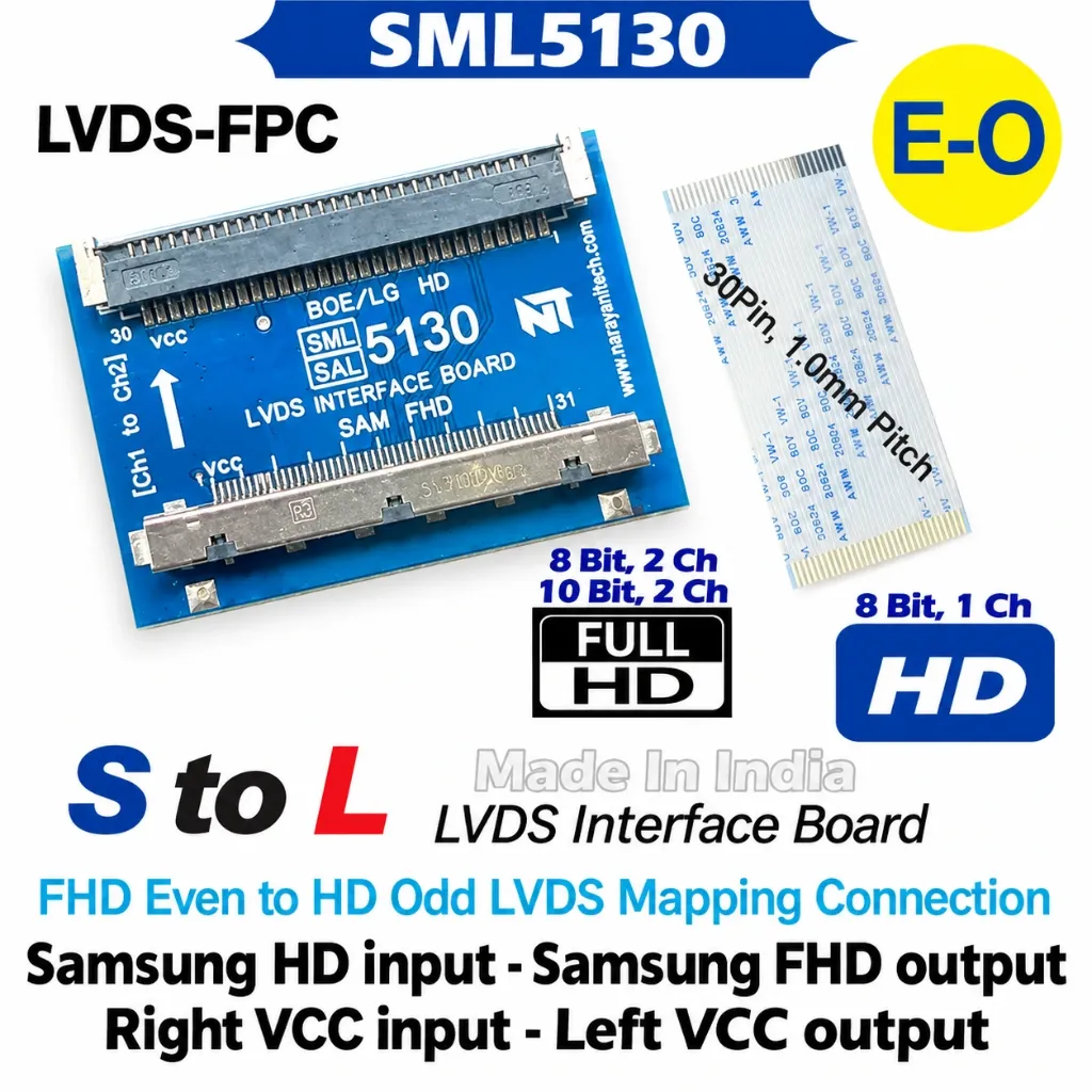 [2655560] SML5130 E/O 51-Pin to 30-Pin LVDS Signal Adapter Board