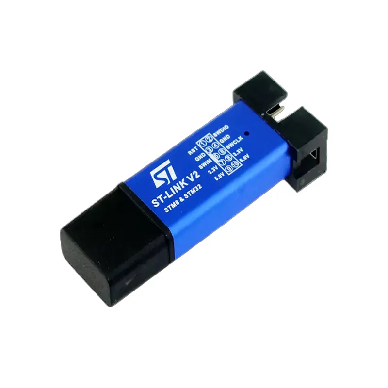 [773267] ST-LINK V2 In-Circuit Debugger & Programmer for STM8 and STM32 Microcontrollers – Aluminium Shell with SWD and SWIM Interface