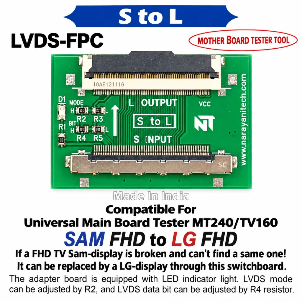 [2918577] Samsung to LG LVDS Signal Conversion Adapter Board
