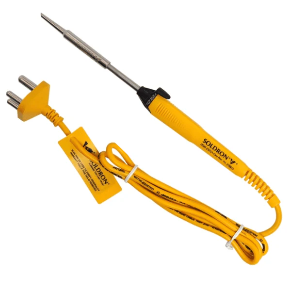 [3053] Soldron 25W Soldering Iron - Original Precision Tool with TriGrip Handle & Long Life Bit