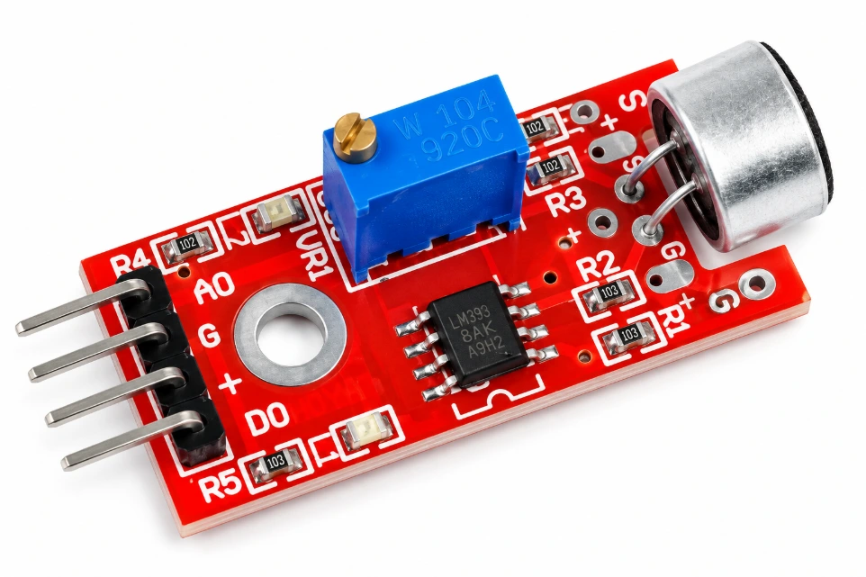 [41584198] Sound Detection Module Sensor for Intelligent Vehicle Compatible With Arduino