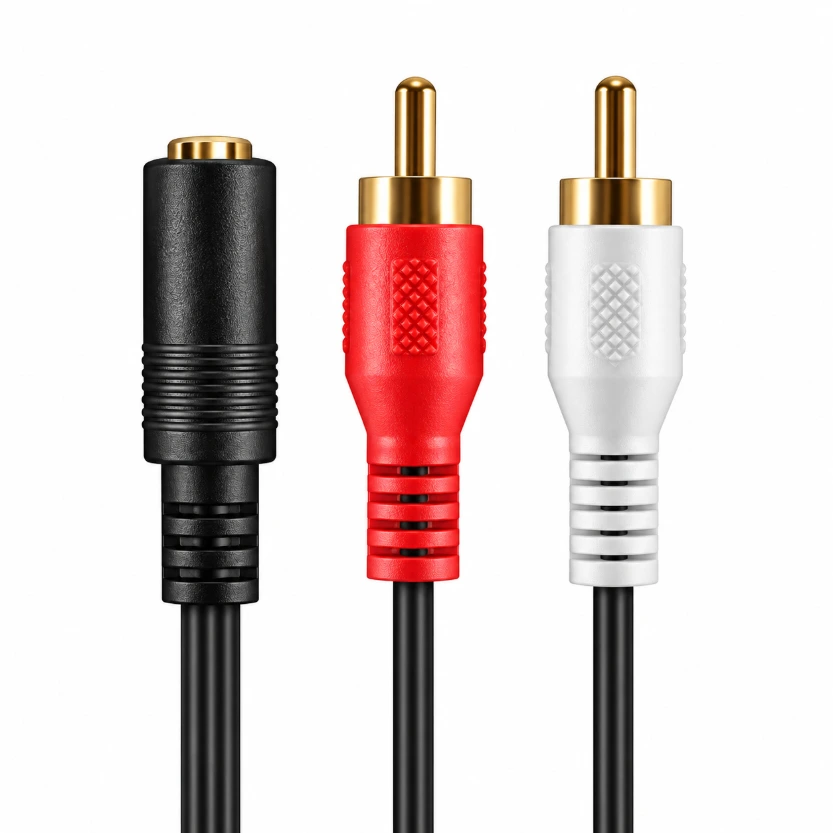 [3998341] 3.5mm Female to 2-RCA Male Stereo Audio Adapter Cable