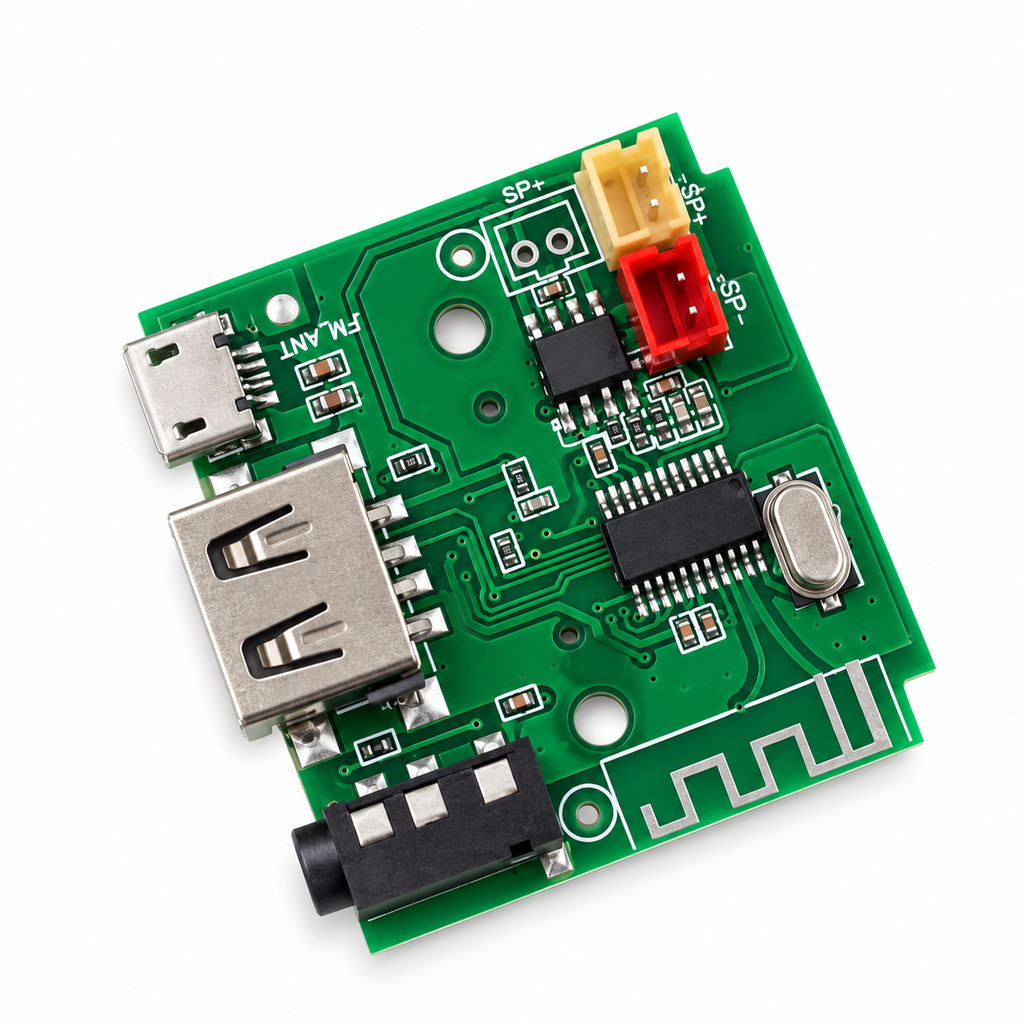 TG113 Bluetooth Speaker PCBA Module with FM Radio, USB TF Card, and AUX Input Wireless Audio Amplifier Board