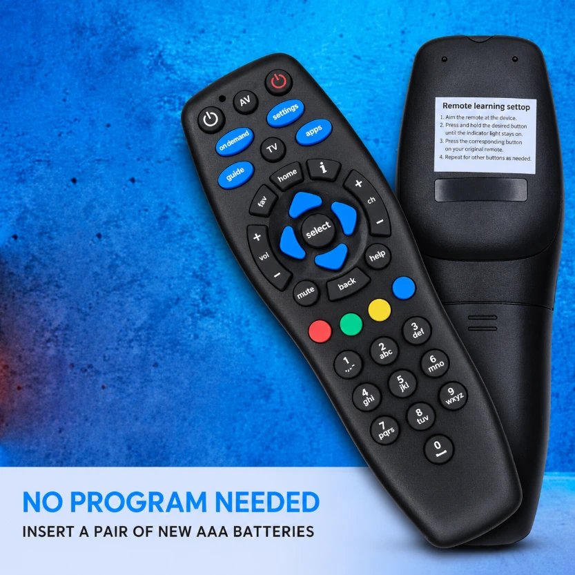 [3279914] Tata Sky 100% Original Universal Set-Top Box Remote Controller (Black)