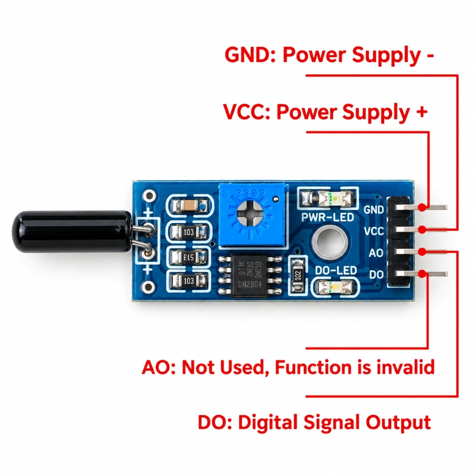[6431253] Tilt Sensor Vibration Alarm Vibration Switch Module for Arduino
