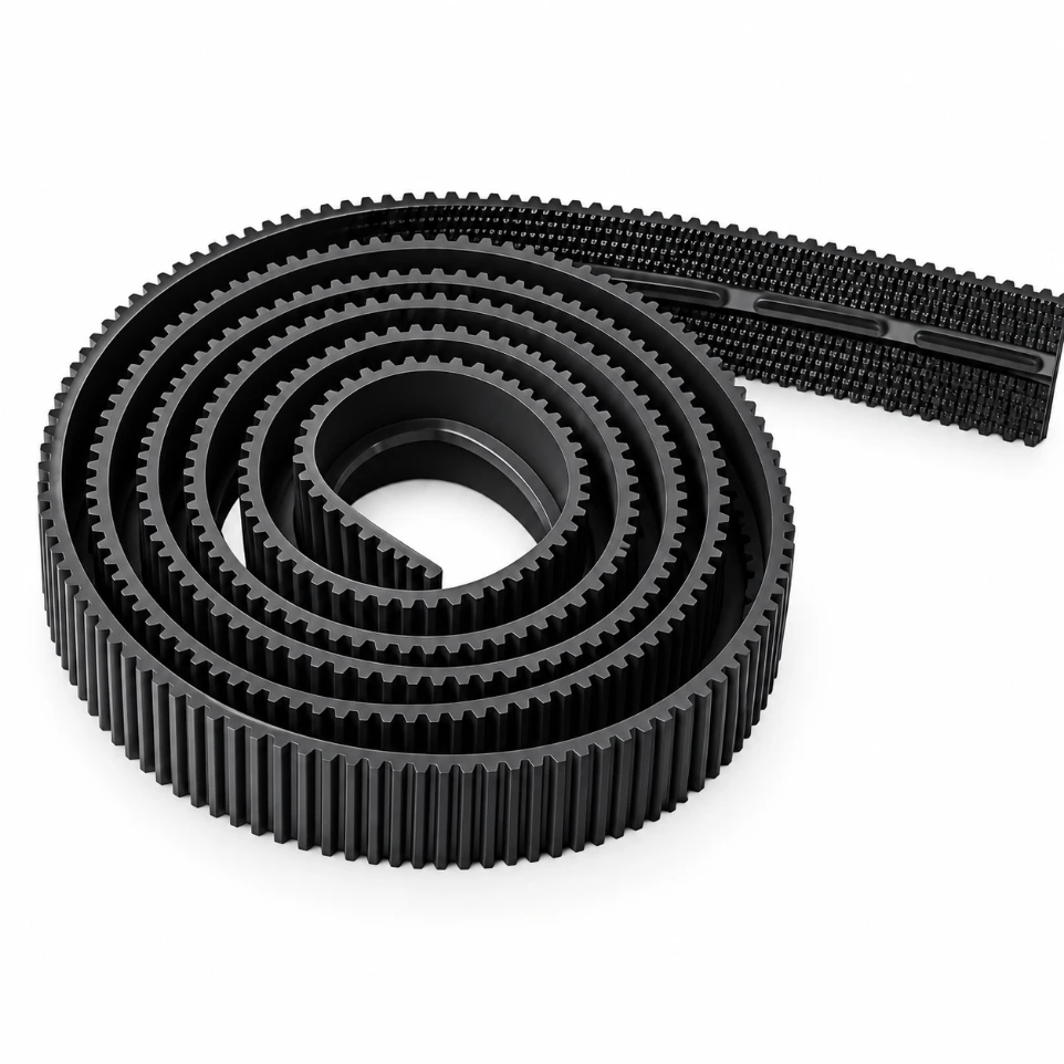 [59301419] 2cm x 120cm Extended Rubber Track Belt High-Grip Caterpillar Track for DIY Robot Chassis