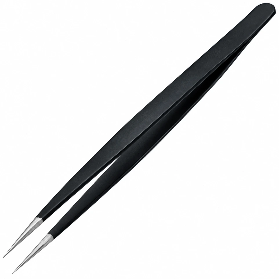 [7255282] ESD-Safe Anti-Static Precision Tweezer (Black)