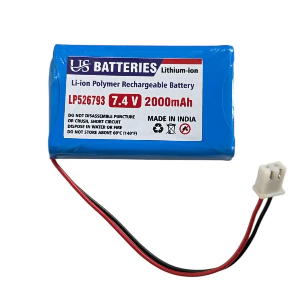 7.4V 2000mAh Lithium Polymer Battery Pack