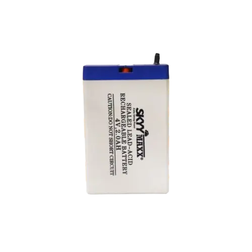 4V 2Ah Sealed Lead Acid (SLA) Rechargeable Battery for Flashlights and DIY Electronics