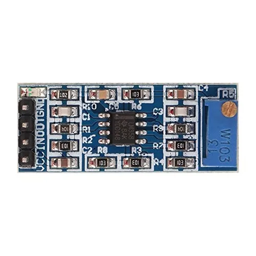 XD-21 LM358 Gain Amplification Module – Adjustable 100x Operational Amplifier (Op-Amp) Board for Weak Signal Processing and Microcontroller Analogue Input