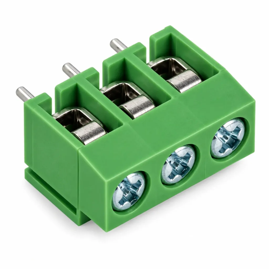 [88811240] XY126 3-Pin PCB Screw Terminal Block – 5mm Pitch 6A Connector