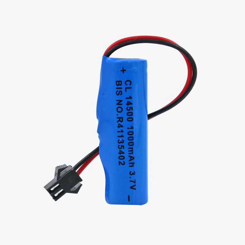 [1078410] 1000mAh 3.7V 14500 Li-ion Battery with BMS and JST Connector