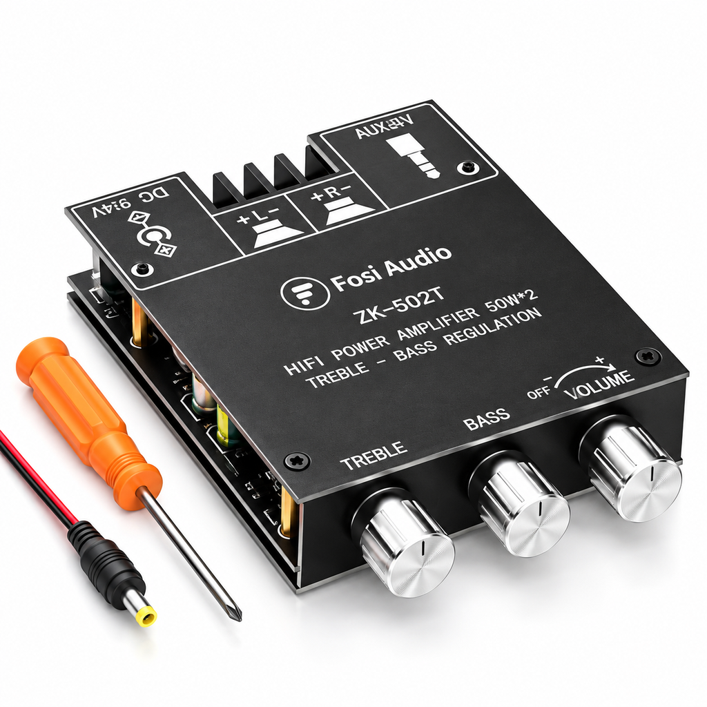 CA-502MT (ZK-502MT) 50W+50W Bluetooth 5.0 Audio Amplifier Board