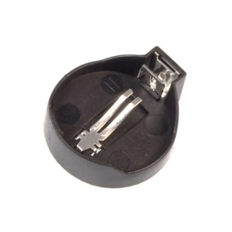 Brown CR2032-BS-10 Button Battery Patch Holder Golden Foot