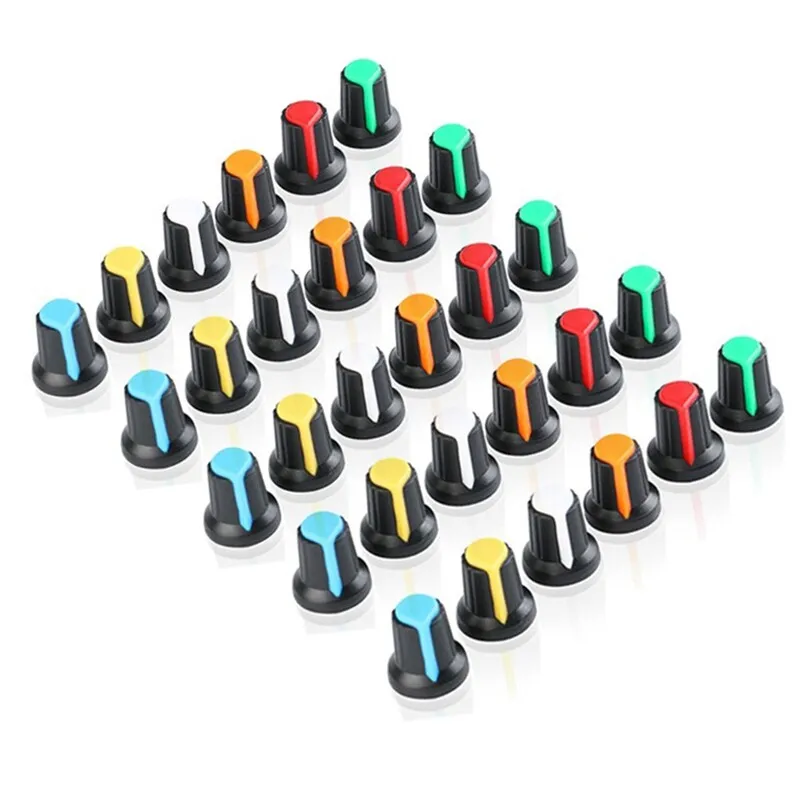 Mini Potentiometer Knob 6mm with Buffer Skir