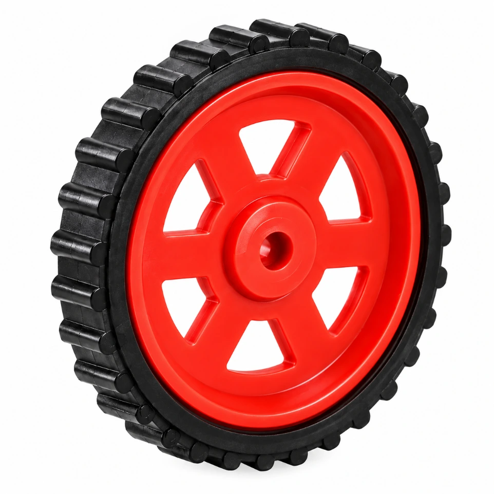 [14561456] 70 x 12mm BO Motor Robot Wheel – High-Traction Rubber Tire with Reinforced Nylon Rim for STEM Projects, DIY Smart Cars, and Robotics Chassis