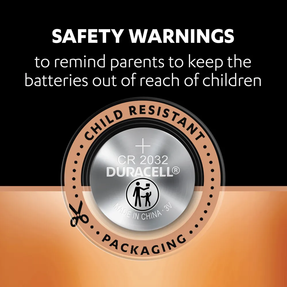 Duracell Specialty CR2032 Lithium Coin Battery 3V