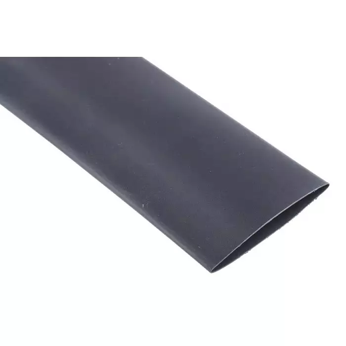 [01201220] 8mm Black Polyolefin Heat Shrink Tube 1-Meter Insulating Sleeve