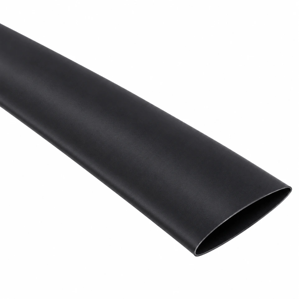 [01201220] 8mm Black Polyolefin Heat Shrink Tube 1-Meter Insulating Sleeve