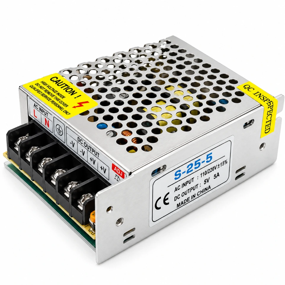 [0871341] 5V 5A 25W DC Metal SMPS - Industrial Regulated Power Supply