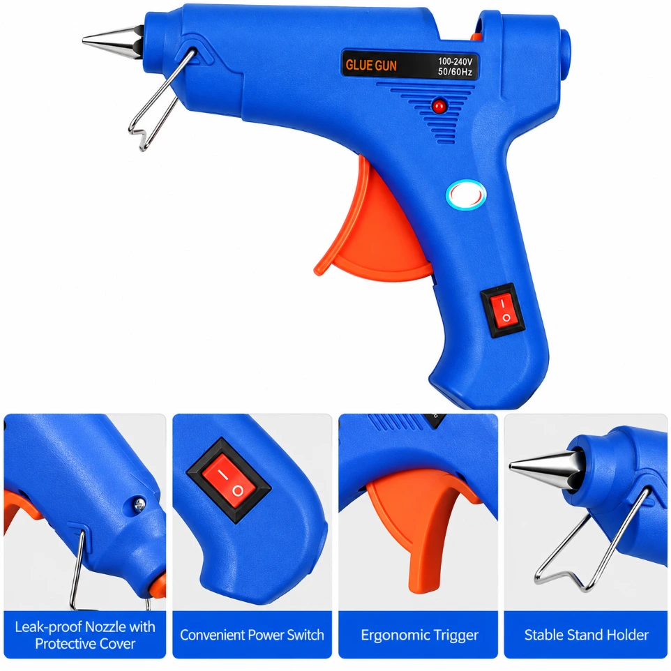 [0123013] 100W Heavy Duty Hot Glue Gun - Professional High-Temperature Industrial Glue Gun