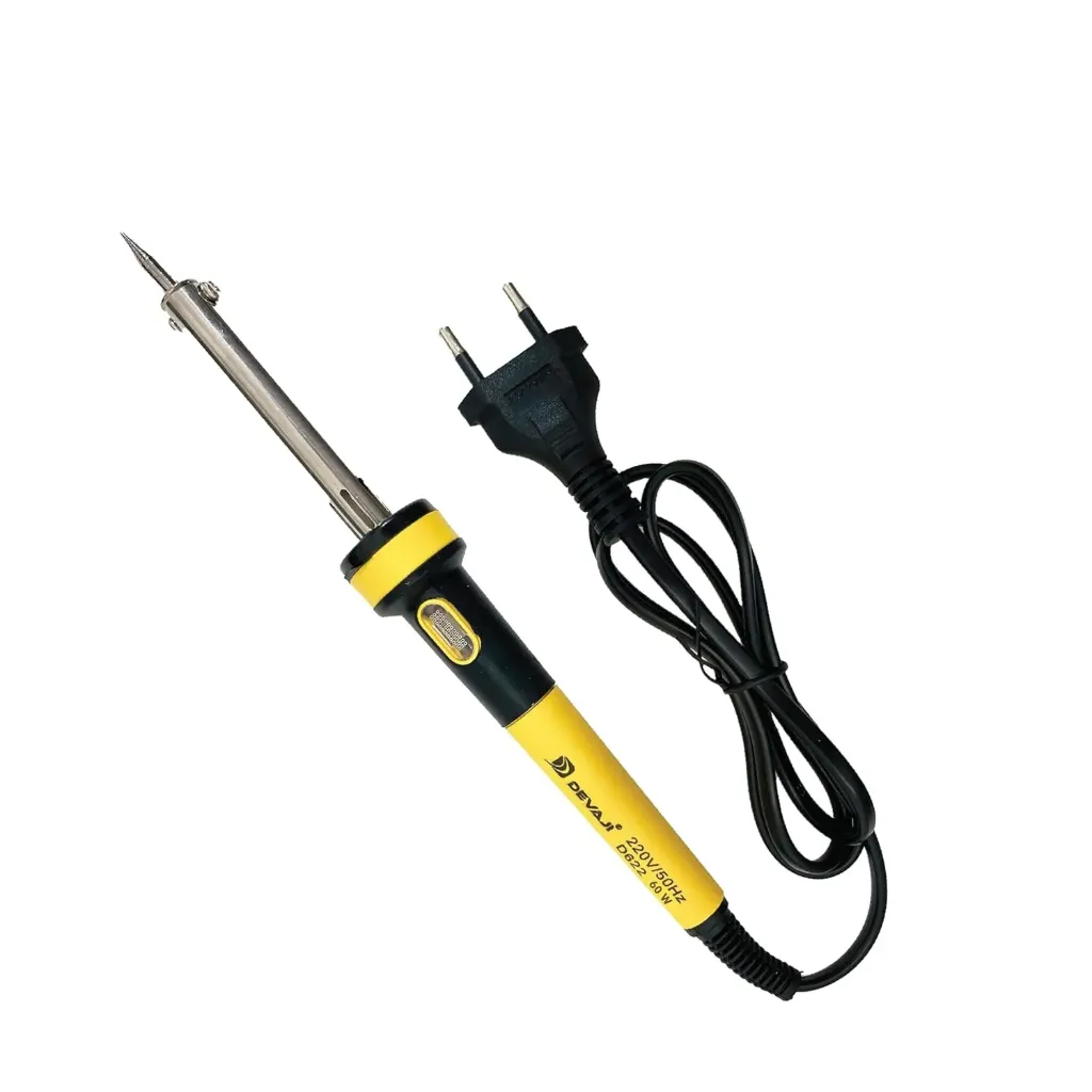 DEVAJI® 621 30W Soldering Iron 220V Fast Heating Electric | Copper Tip, Indicator Light, Heat Resistant Handle | Precision PCB, Circuit Board, DIY Electronics Repair Tool